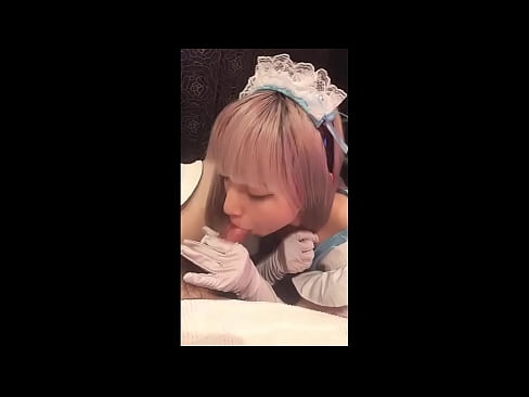 ❤️ Japonski idol [mayuka], kostum francoske služkinje, 1. del, fafanje in onaniranje z losjonom ❤️❌ Porno pri nas ☑